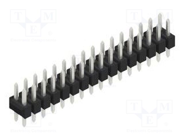 Connector: pin strips; pin header; male; PIN: 32; 2.54mm; THT; 2x16
