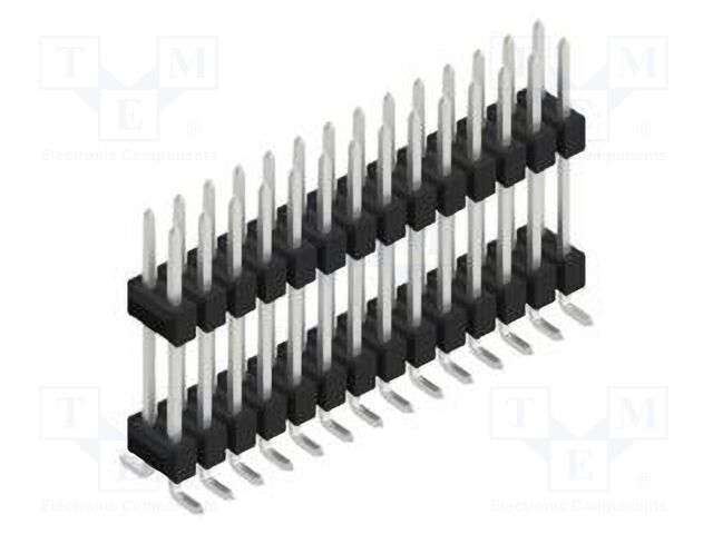 Connector: pin strips; pin header; male; PIN: 28; 2.54mm; SMT; 2x14