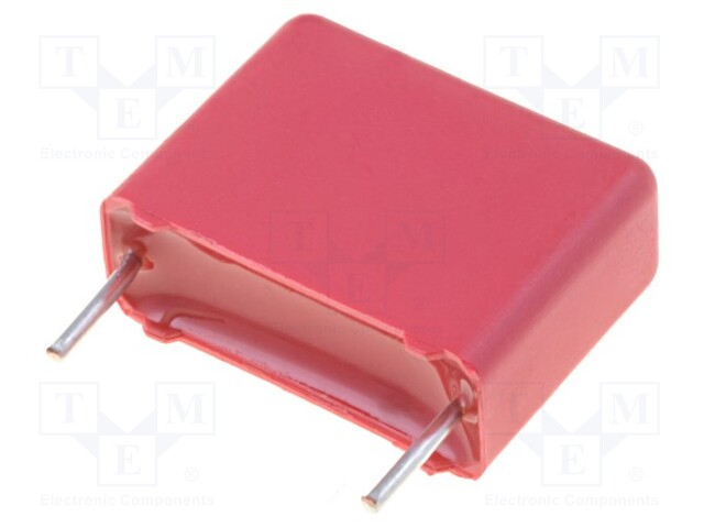 Capacitor: polypropylene; X2; 2.2nF; 7.5mm; ±20%; 4x9x10mm; 275VAC