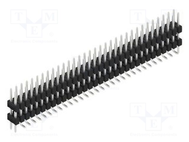 Connector: pin strips; pin header; male; PIN: 64; 2.54mm; SMT; 2x32