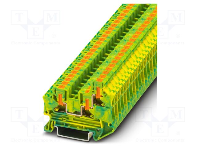 Splice terminal: rail; PTV; push-in; L: 57.6mm; 0.5÷10mm2; ways: 1
