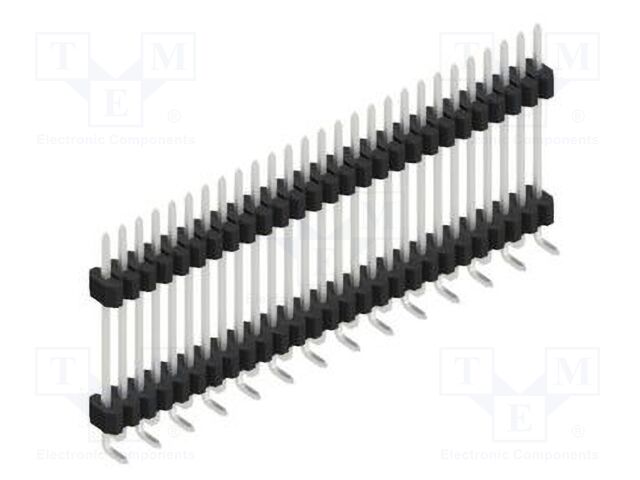 Connector: pin strips; pin header; male; PIN: 27; 1.27mm; SMT; 1x27