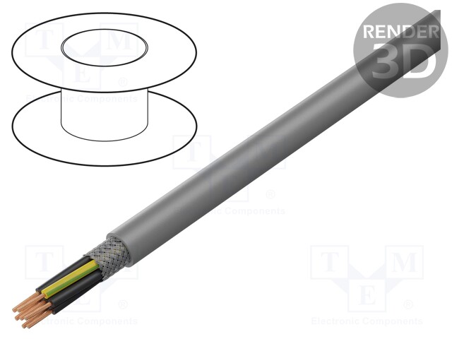 Wire; ÖLFLEX® CLASSIC 415 CP; 7G0,5mm2; tinned copper braid; PUR