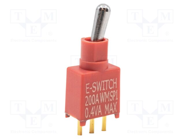 Switch: toggle; Pos: 2; SPDT; ON-ON; 0.02A/20VAC; 0.02A/20VDC; IP67