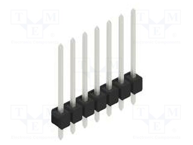 Connector: pin strips; pin header; male; PIN: 7; 2.54mm; THT; 1x7