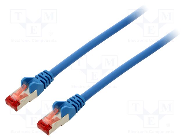 Patch cord; S/FTP; 6; stranded; Cu; LSZH; blue; 50m; halogen free