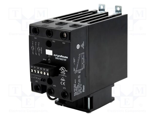 Relay: solid state; Ucntrl: 90÷280VDC; Ucntrl: 90÷280VAC; 75A; IP20