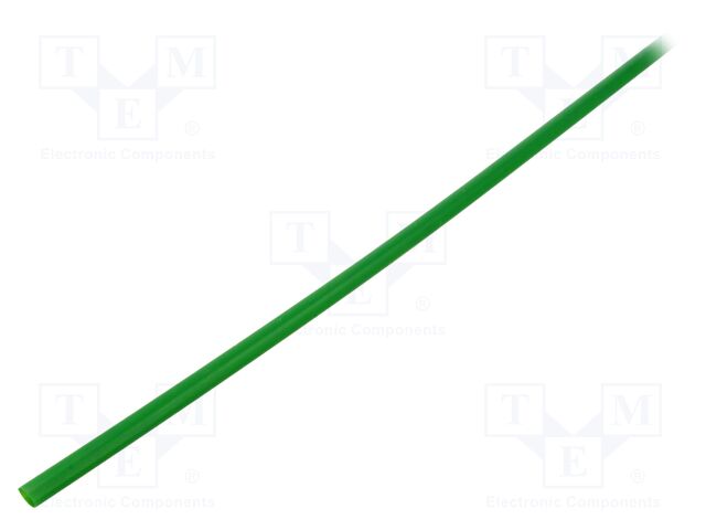 Heat shrink sleeve; thin walled,glued; 4: 1; 8mm; L: 1000mm; green