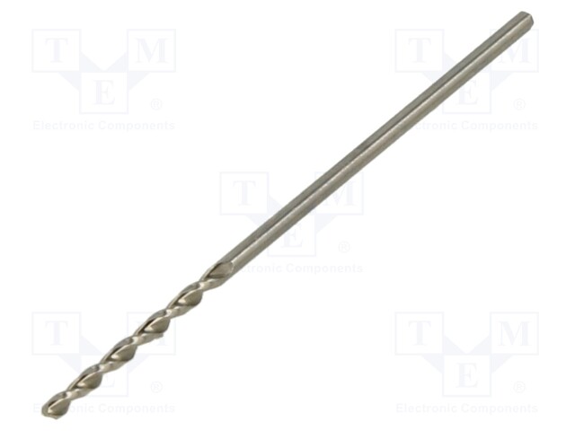 Drill bit; for metal; Ø: 1mm; L: 34mm; Working part len: 12mm