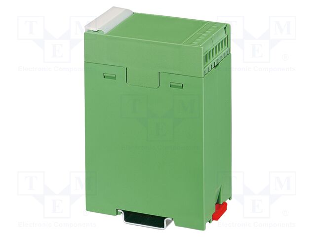 Upper housing; grey; UL94HB; EG 45; ABS; for DIN rail mounting