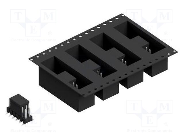 Connector: pin strips; pin header; male; PIN: 12; 2.54mm; SMT; 2x6