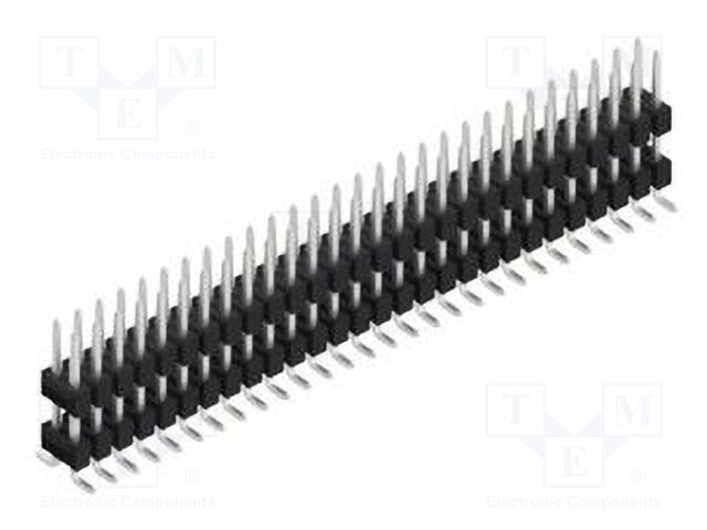 Connector: pin strips; pin header; male; PIN: 56; 2.54mm; SMT; 2x28
