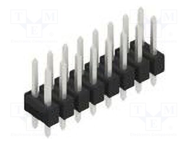 Connector: pin strips; pin header; male; PIN: 16; 2.54mm; THT; 2x8