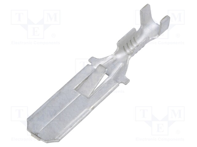 Terminal: flat; 6.3mm; 0.8mm; male; 0.3÷0.9mm2; crimped; for cable