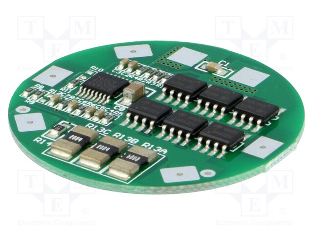 PCB protection; Li-Ion; Ø40mm; 10A; 14.8VDC