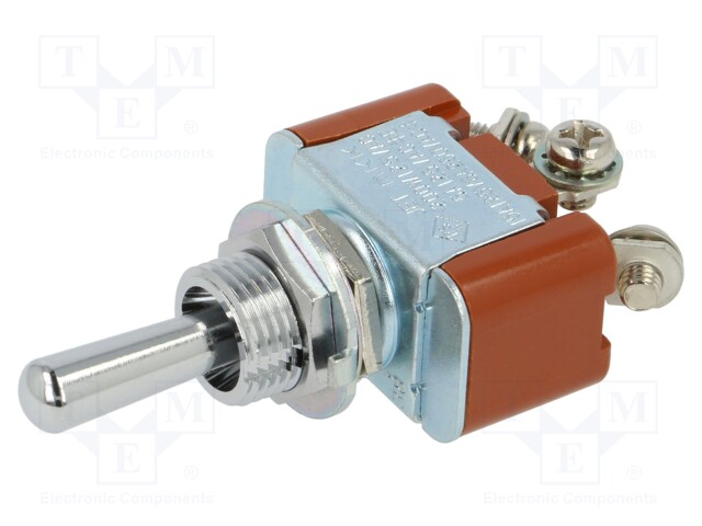 Switch: toggle; Pos: 3; SP3T; ON-OFF-ON; 6A/250VAC; 20A/30VDC