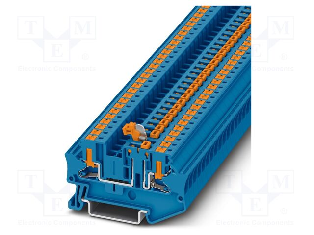 Splice terminal: rail; PTV; PA; L: 36.9mm; terminals: 2; W: 6.2mm