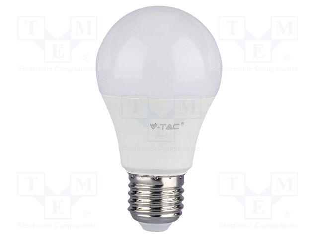 LED lamp; white warm; E27; 200÷240VAC; 1055lm; P: 10.5W; 200°; 2700K