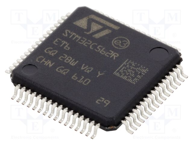 IC: STM32 ARM microcontroller; 144MHz; LQFP64; 2.7÷3.6VDC; Cmp: 1