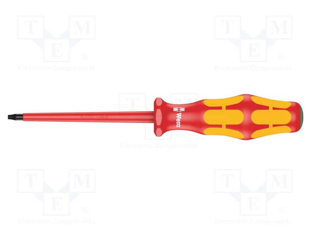 Screwdriver; insulated; Torx®; TX08; Blade length: 80mm; 1kVAC