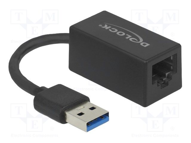 USB to Ethernet adapter; RJ45 socket,USB A plug; USB 3.2 Gen 1