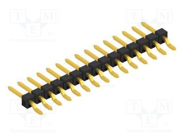 Connector: pin strips; pin header; male; PIN: 15; 2.54mm; SMT; 1x15