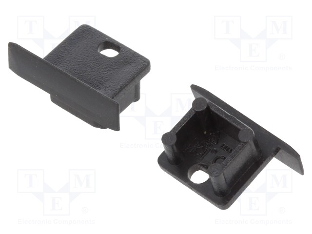 Cap for LED profiles; black; ABS; Application: SMART-IN10