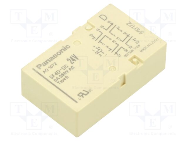 Relay: electromagnetic; SPST-NO x4 + SPST-NC x4; Ucoil: 24VDC