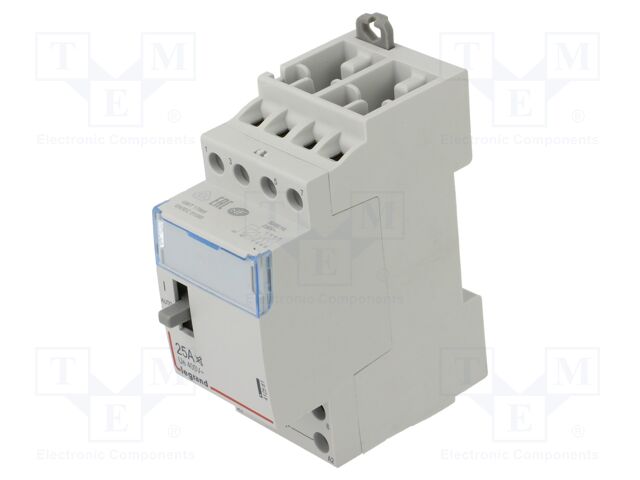 Contactor: 4-pole installation; NO x4; 230VAC; 25A; DIN; SM400
