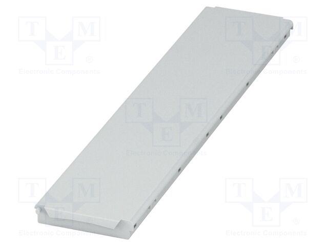 Cover; grey; UL94V-0; BC 161,6; polycarbonate; snap-fastener