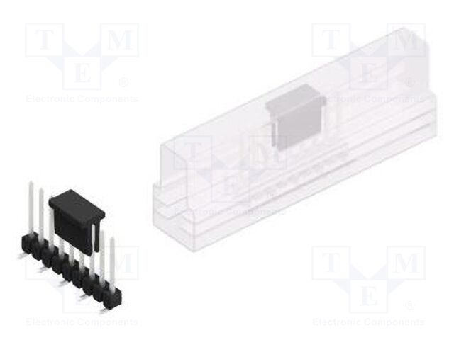 Connector: pin strips; pin header; male; PIN: 9; 2.54mm; SMT; 1x9