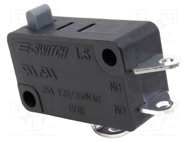 Microswitch SNAP ACTION; 25A/250VAC; without lever; SPDT; Pos: 2