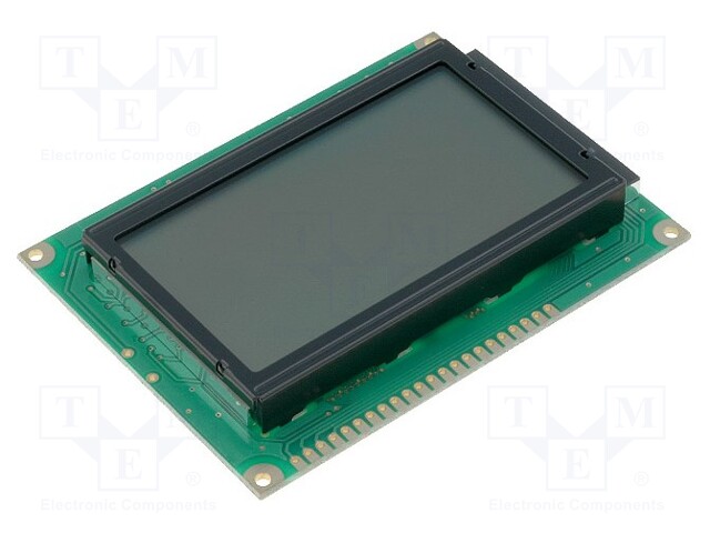 Display: LCD; graphical; 128x64; STN Positive; gray; 93x70x13.6mm