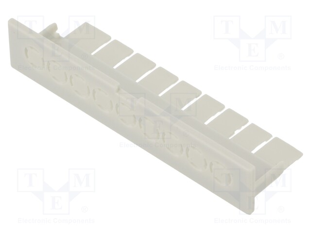 Terminals cover; for enclosures; grey