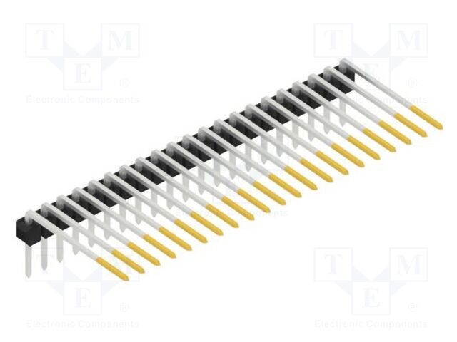 Connector: pin strips; pin header; male; PIN: 21; 2.54mm; THT; 1x21