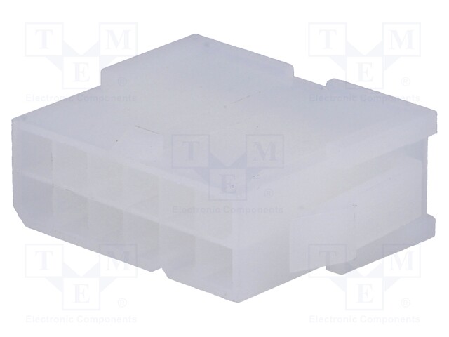 Plug; wire-wire; male; Mini-Fit Jr; 4.2mm; PIN: 12; w/o contacts