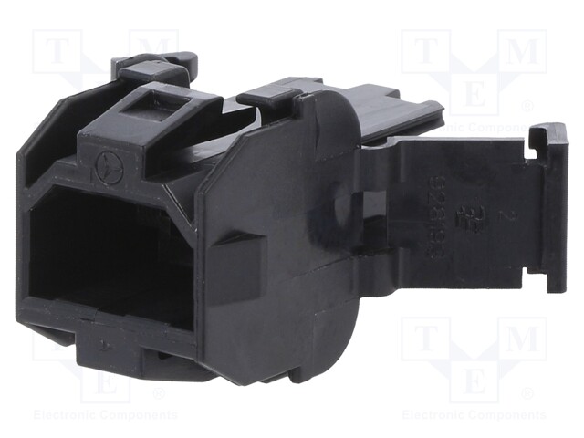 Terminals cover; male; for panel mounting,snap fastener; ways: 2