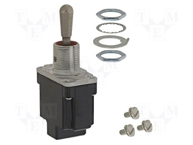 Switch: toggle; Pos: 3; SP3T; ON-OFF-ON; 6A/230VAC; 20A/28VDC; IP67