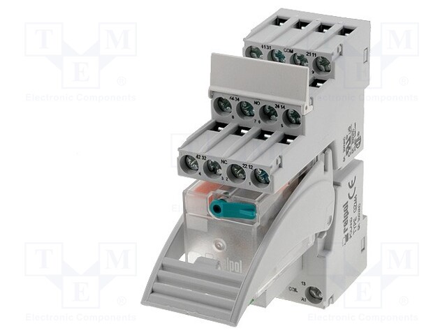 Relay: interface; 4PDT; Ucoil: 48VAC; 6A; 6A/250VAC; 6A/24VDC