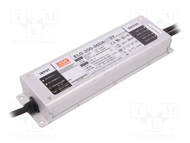 Power supply: switched-mode; Communication: DALI; LED; 199.8W