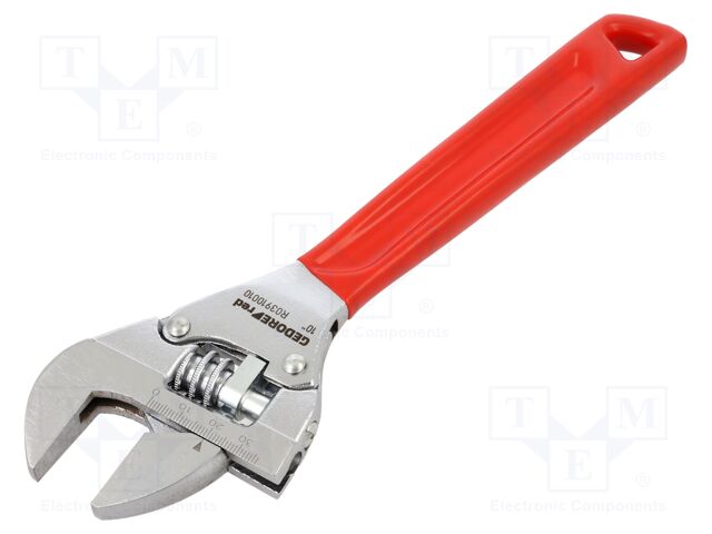 Wrench: adjustable; Jaw capacity: 36mm; Overall len: 256mm