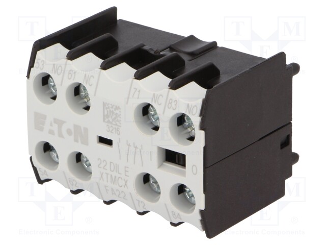 Auxiliary contacts; Series: DILEM,DILER; Leads: screw terminals