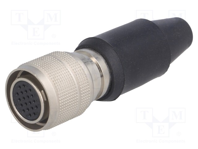Plug; Connector: circular; HR10; female; PIN: 20; push-pull; 2A; 7mm