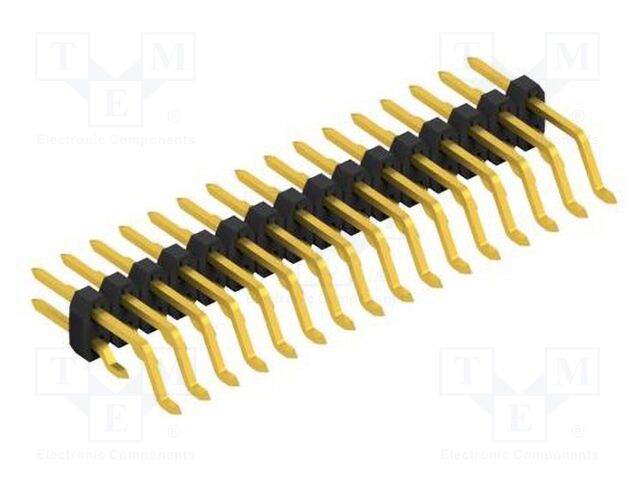 Connector: pin strips; pin header; male; PIN: 32; 2mm; SMT; 2x16