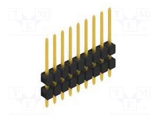 Connector: pin strips; pin header; male; PIN: 9; 2.54mm; THT; 1x9