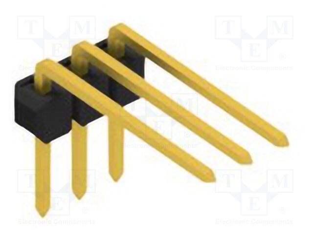 Connector: pin strips; pin header; male; PIN: 3; 2.54mm; THT; 1x3