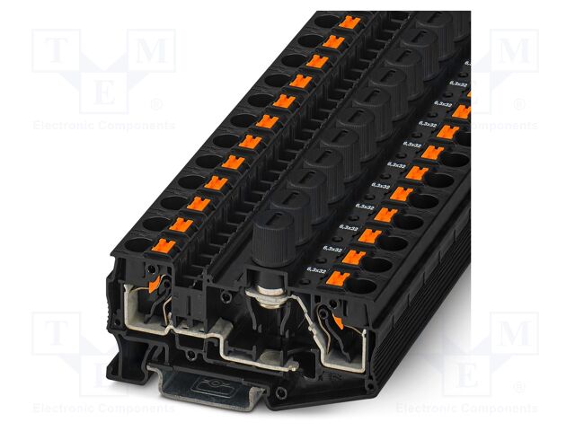 Splice terminal: rail; 10A; 1kV; push-in; PA; L: 49.8mm; 0.5÷10mm2