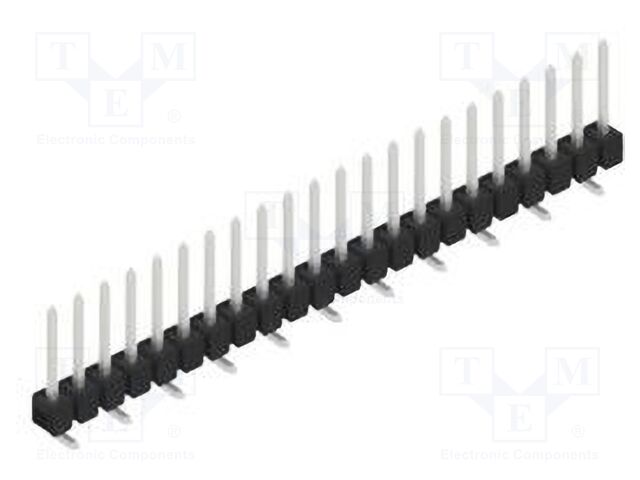 Connector: pin strips; pin header; male; PIN: 22; 2.54mm; SMT; 1x22