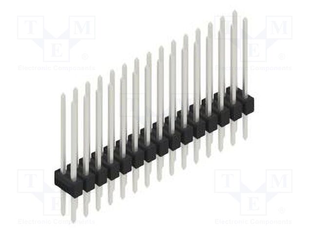Connector: pin strips; pin header; male; PIN: 30; 2.54mm; THT; 2x15