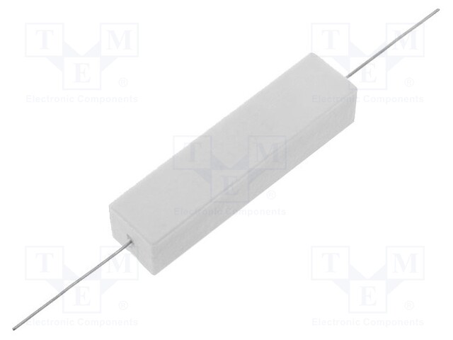 Resistor: wire-wound; cement; THT; 10Ω; 20W; ±5%; 14.5x13.5x60mm